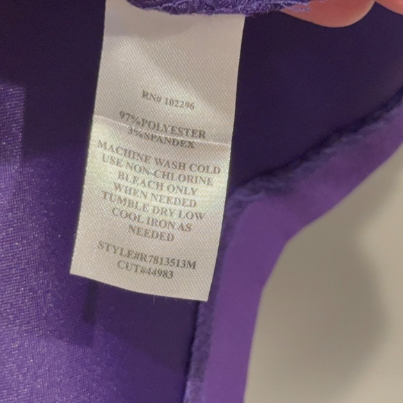 Connected Purple Evening Dress - Picture 4 of 5